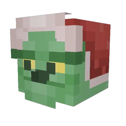 Raytric Minecraft avatar head, 3D render