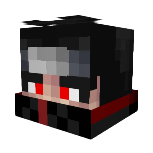 Rayuton Minecraft avatar head, 3D render