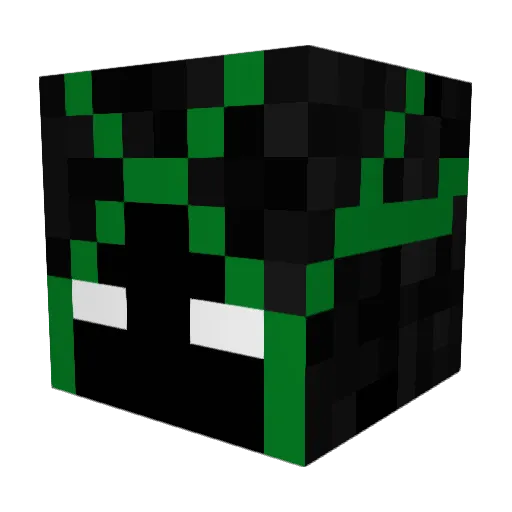 Rayvenant Minecraft avatar head, 3D render