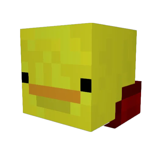 RayvnHD Minecraft avatar head, 3D render