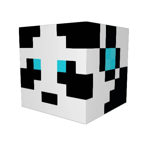 Rayvong Minecraft avatar head, 3D render