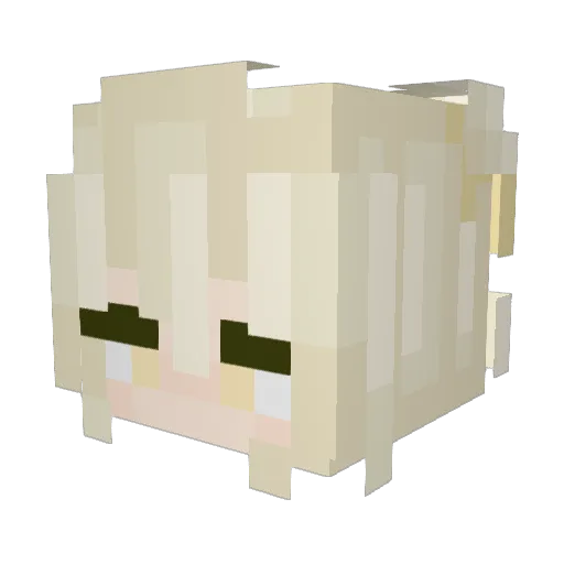 Raywuwuwu5 Minecraft avatar head, 3D render