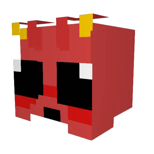 RayyStarr Minecraft avatar head, 3D render