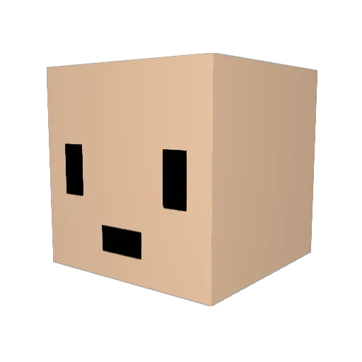 Rayzieee Minecraft avatar head, 3D render