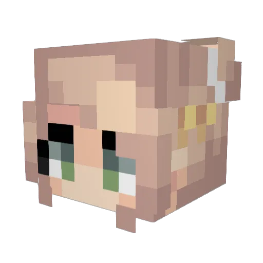 Rayzor_PL Minecraft avatar head, 3D render