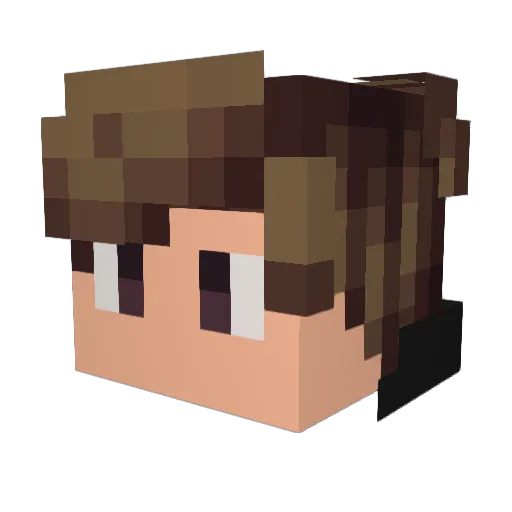 Raz918213 Minecraft avatar head, 3D render