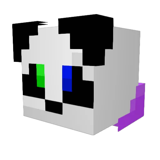 RazMC_ Minecraft avatar head, 3D render