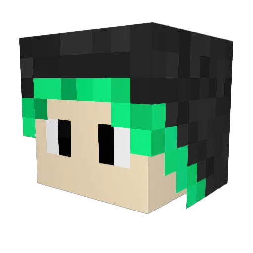 RazOOm Minecraft avatar head, 3D render