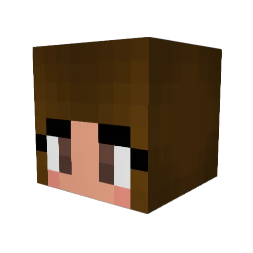 RazS1379 Minecraft avatar head, 3D render