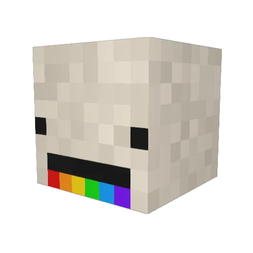 RazZed_ Minecraft avatar head, 3D render