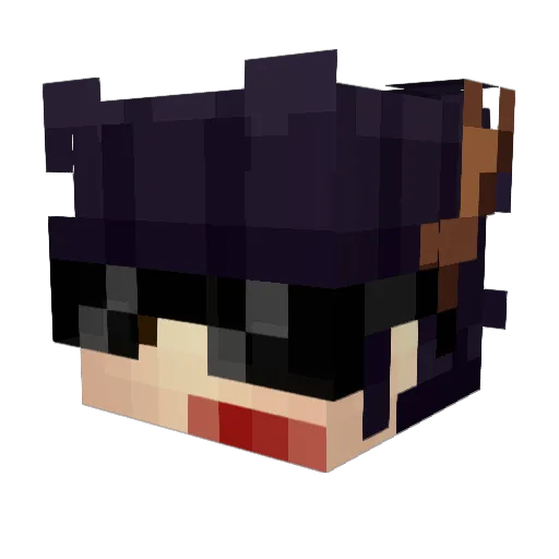 Raz_007 Minecraft avatar head, 3D render