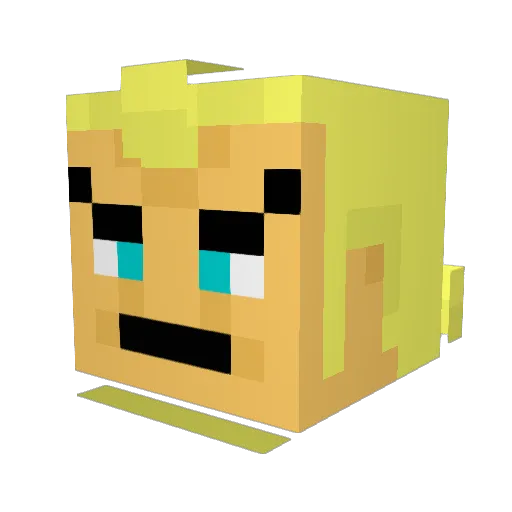 Raz_Niz Minecraft avatar head, 3D render
