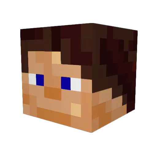 Razamelia Minecraft avatar head, 3D render