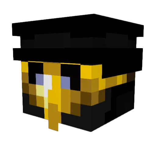 RazarackVT Minecraft avatar head, 3D render