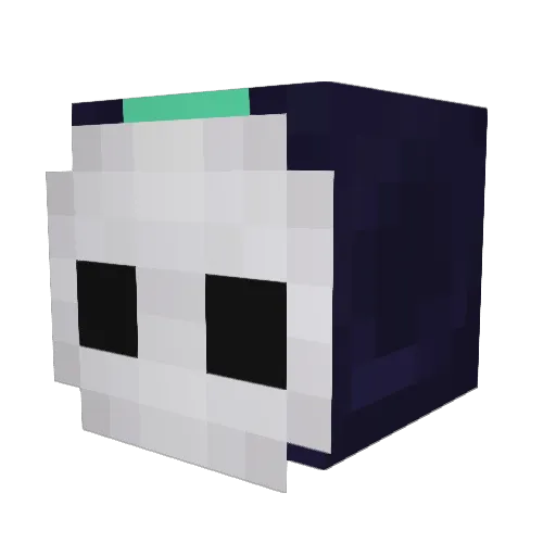 Razatharia Minecraft avatar head, 3D render