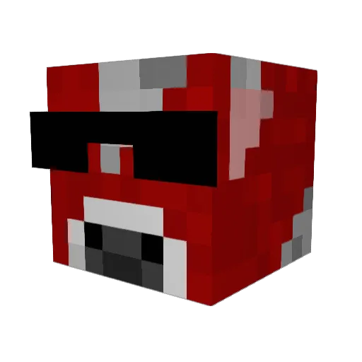 Razbo Minecraft avatar head, 3D render