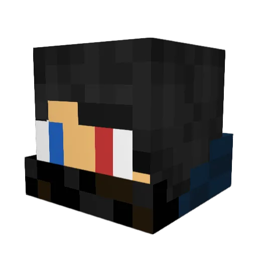 Razcann Minecraft avatar head, 3D render