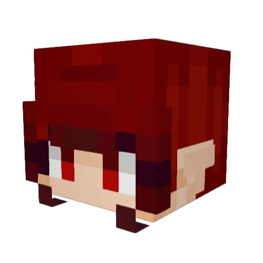RazeTheFallen37 Minecraft avatar head, 3D render