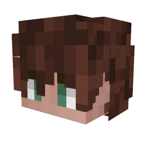 Raze_4 Minecraft avatar head, 3D render
