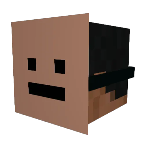 Raze_vfx Minecraft avatar head, 3D render