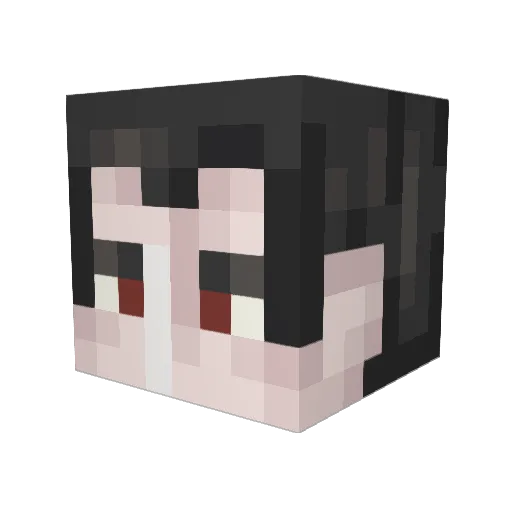 Razenko Minecraft avatar head, 3D render