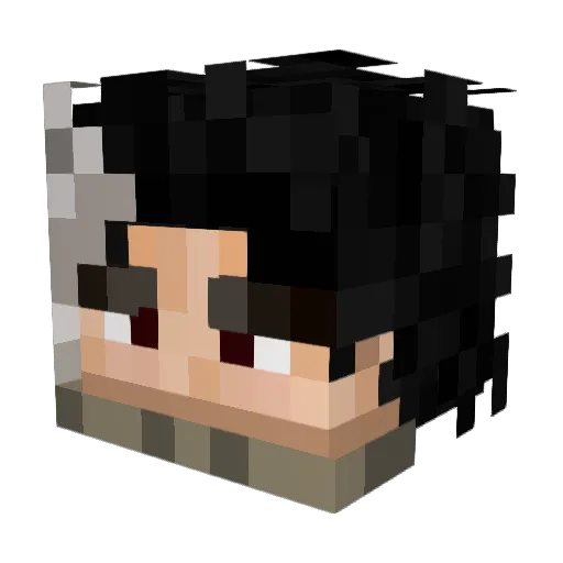 Razer0028 Minecraft avatar head, 3D render