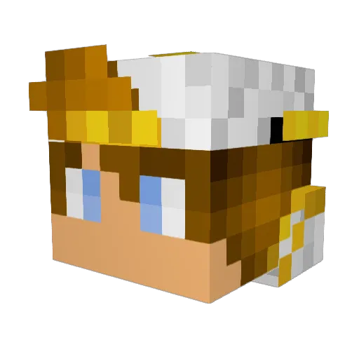 RazerPaddy_ Minecraft avatar head, 3D render