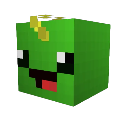 Razerback Minecraft avatar head, 3D render