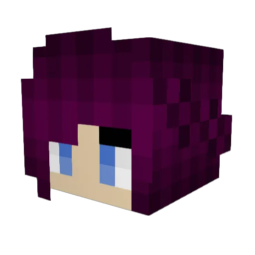 Razferal Minecraft avatar head, 3D render