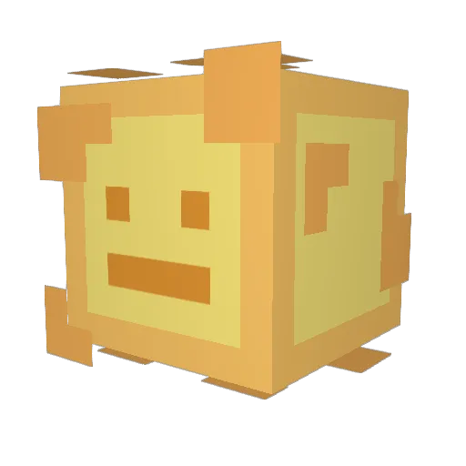Razgin Minecraft avatar head, 3D render