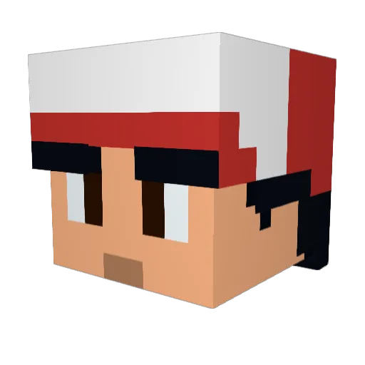 Razgriz13 Minecraft avatar head, 3D render