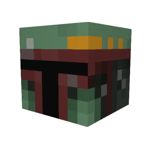 RazgrizRS Minecraft avatar head, 3D render