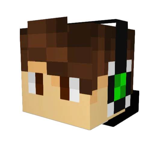 RaziRazer Minecraft avatar head, 3D render