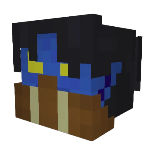 Raziel_Faustus Minecraft avatar head, 3D render