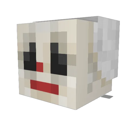 Raziid Minecraft avatar head, 3D render