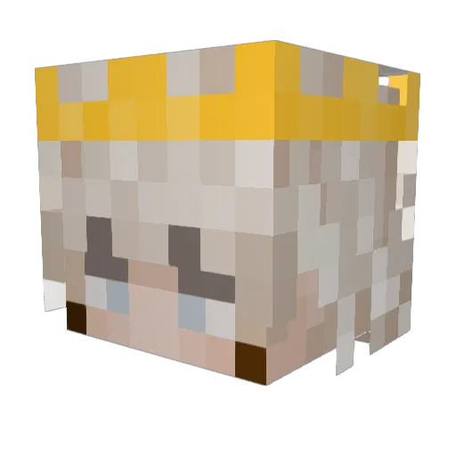 Razkii Minecraft avatar head, 3D render