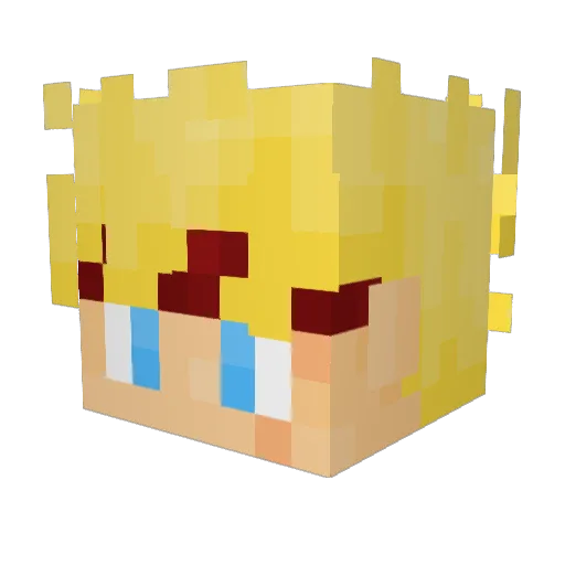 Razlk691M Minecraft avatar head, 3D render