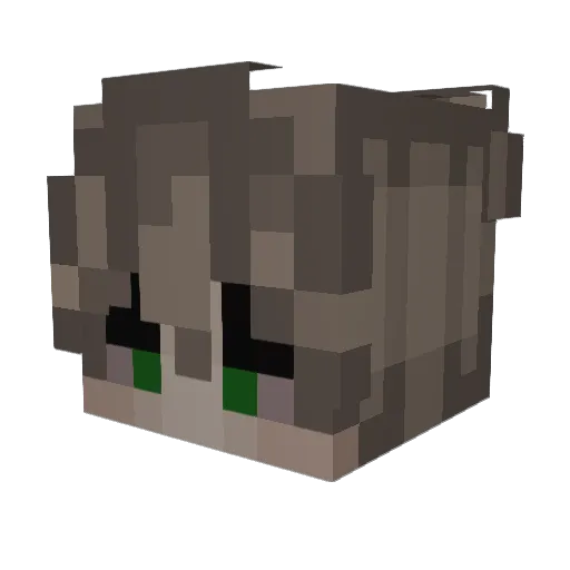 Razmatta Minecraft avatar head, 3D render