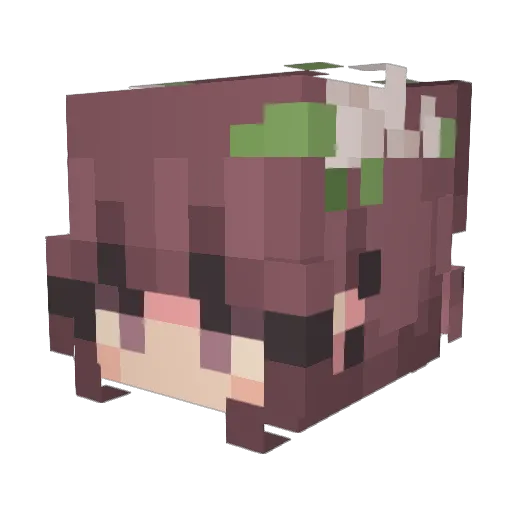 RazmazBeta Minecraft avatar head, 3D render