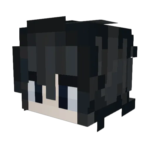 RazorBL Minecraft avatar head, 3D render