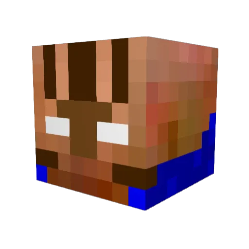 RazorBlade03 Minecraft avatar head, 3D render