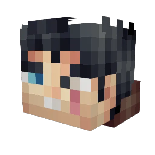 RazorBlade79 Minecraft avatar head, 3D render