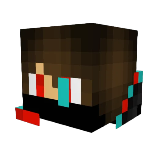 RazorClutch Minecraft avatar head, 3D render