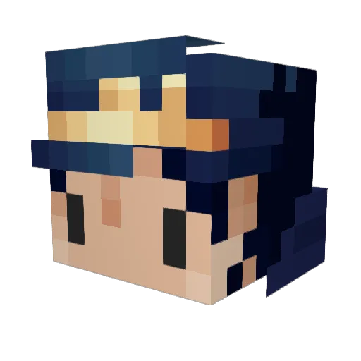 RazorEmerald11 Minecraft avatar head, 3D render