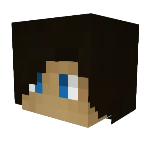 RazorKings Minecraft avatar head, 3D render