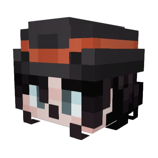 RazorLime Minecraft avatar head, 3D render