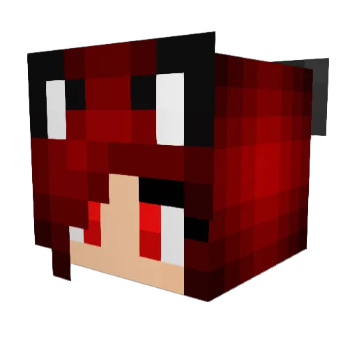 RazorMoonlight Minecraft avatar head, 3D render