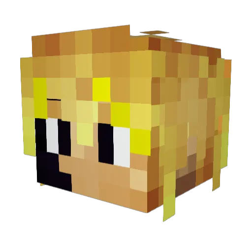 RazorSalvatore Minecraft avatar head, 3D render