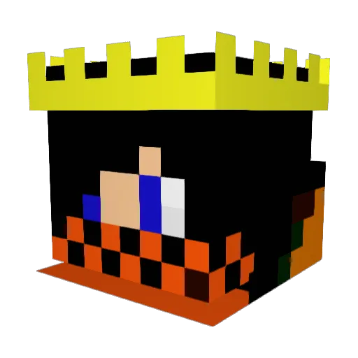 RazorSam Minecraft avatar head, 3D render
