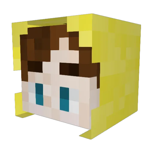 RazorSonic1 Minecraft avatar head, 3D render